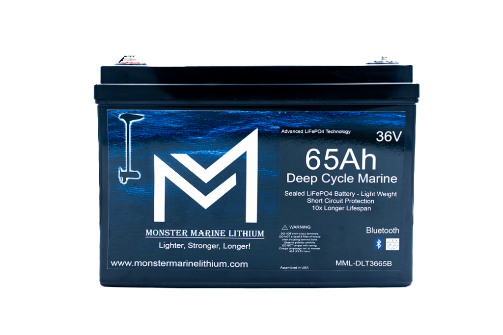 36V 65Ah Bluetooth Lithium Trolling Battery