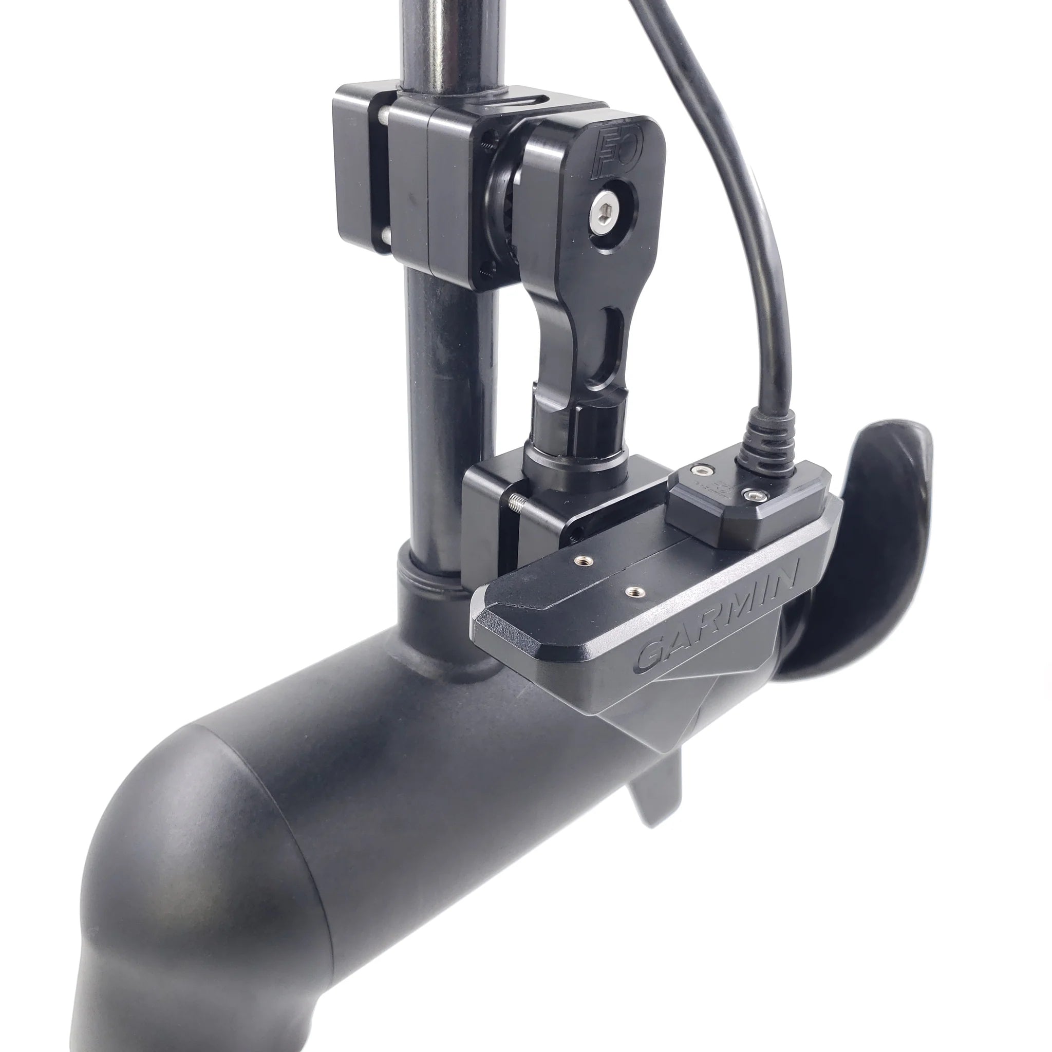 Fish Obsessed Trolling Motor DOMINATOR Transducer Mount - PLEASE KNOW WHICH TRANSDUCER YOU HAVE