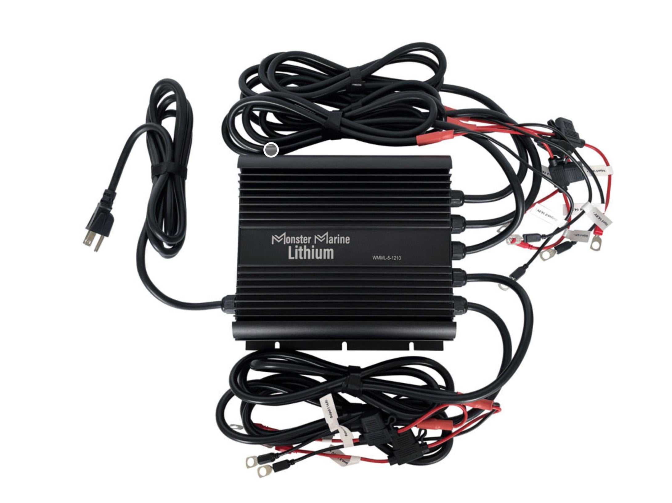 Monster Marine Lithium/AGM Waterproof 5 Bank Charger