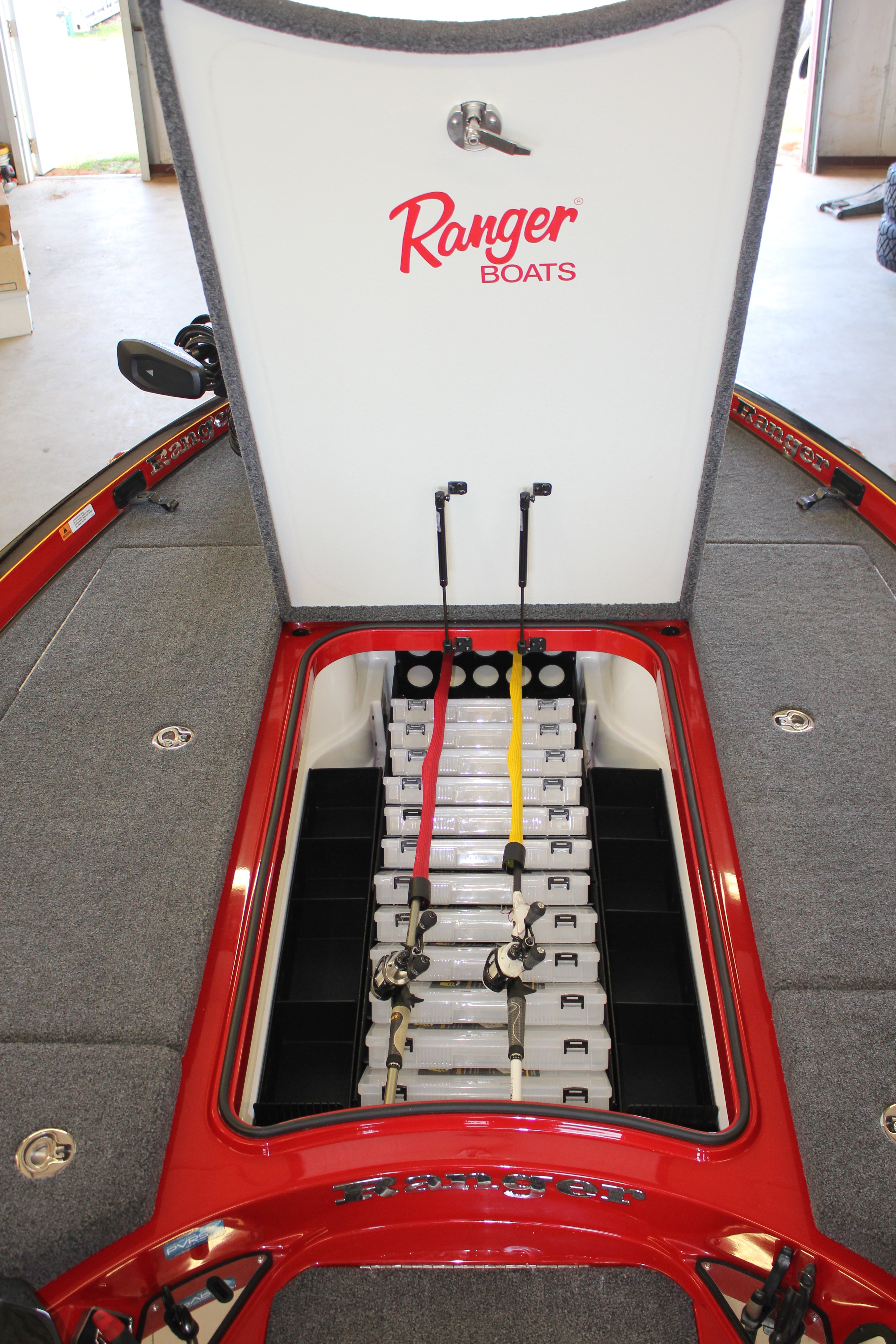 NPDRANG0005 2015-2021 Ranger® Z521C/L ANGLED FRONT DECK CENTER COMPARTMENT TACKLE STORAGE TRAY SYSTEM