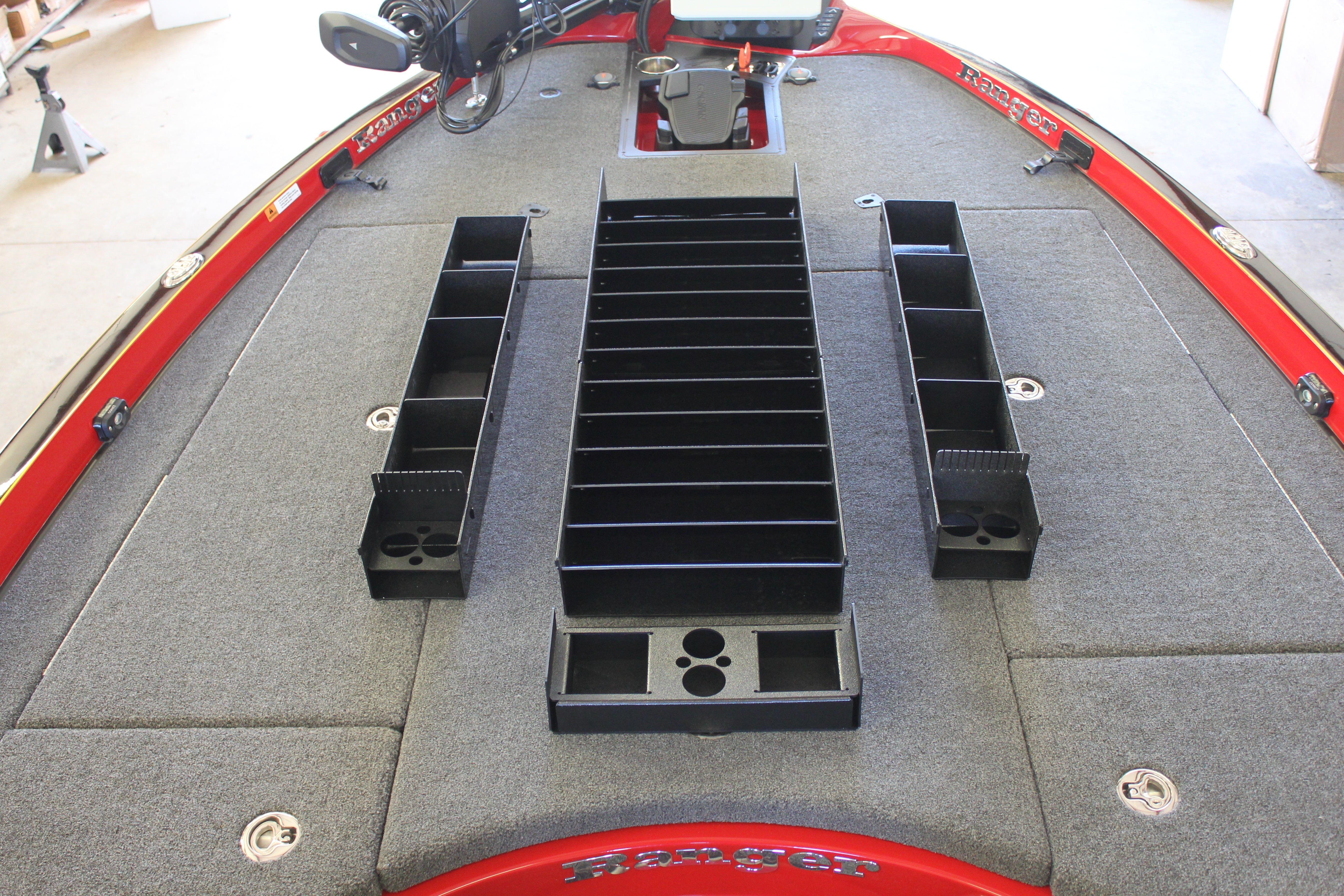 NPDRANG0005 2015-2021 Ranger® Z521C/L ANGLED FRONT DECK CENTER COMPARTMENT TACKLE STORAGE TRAY SYSTEM