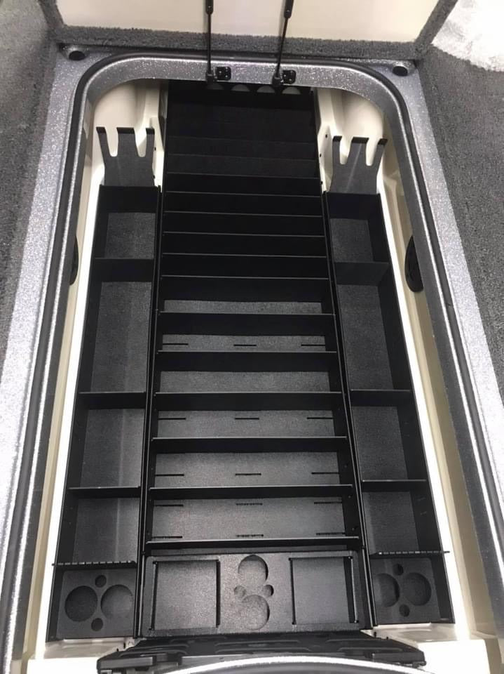 NPDRANG0028 2015-2021 Ranger® Z521 C/L FRONT DECK CENTER COMPARTMENT TACKLE STORAGE TRAY SYSTEM