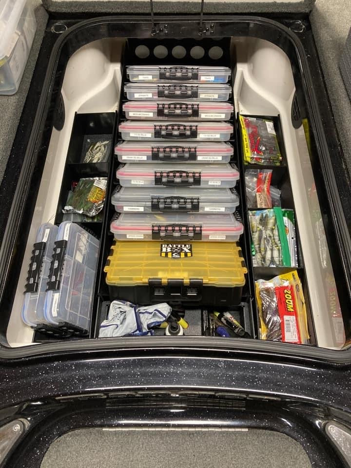 NPDRANG0023 2014-2021 Ranger® Z520C/L FRONT DECK CENTER COMPARTMENT TACKLE STORAGE TRAY SYSTEM