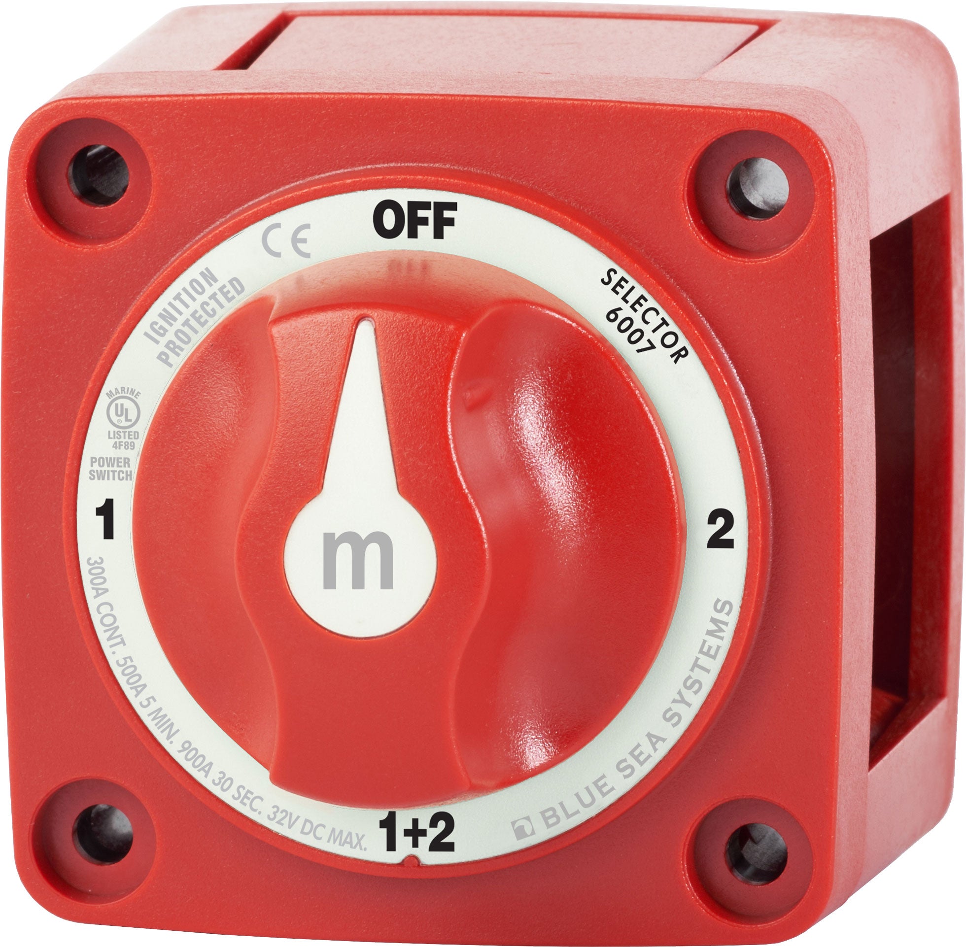 Blue Sea M-Series Battery Switch On/Off/On/Both with Knob