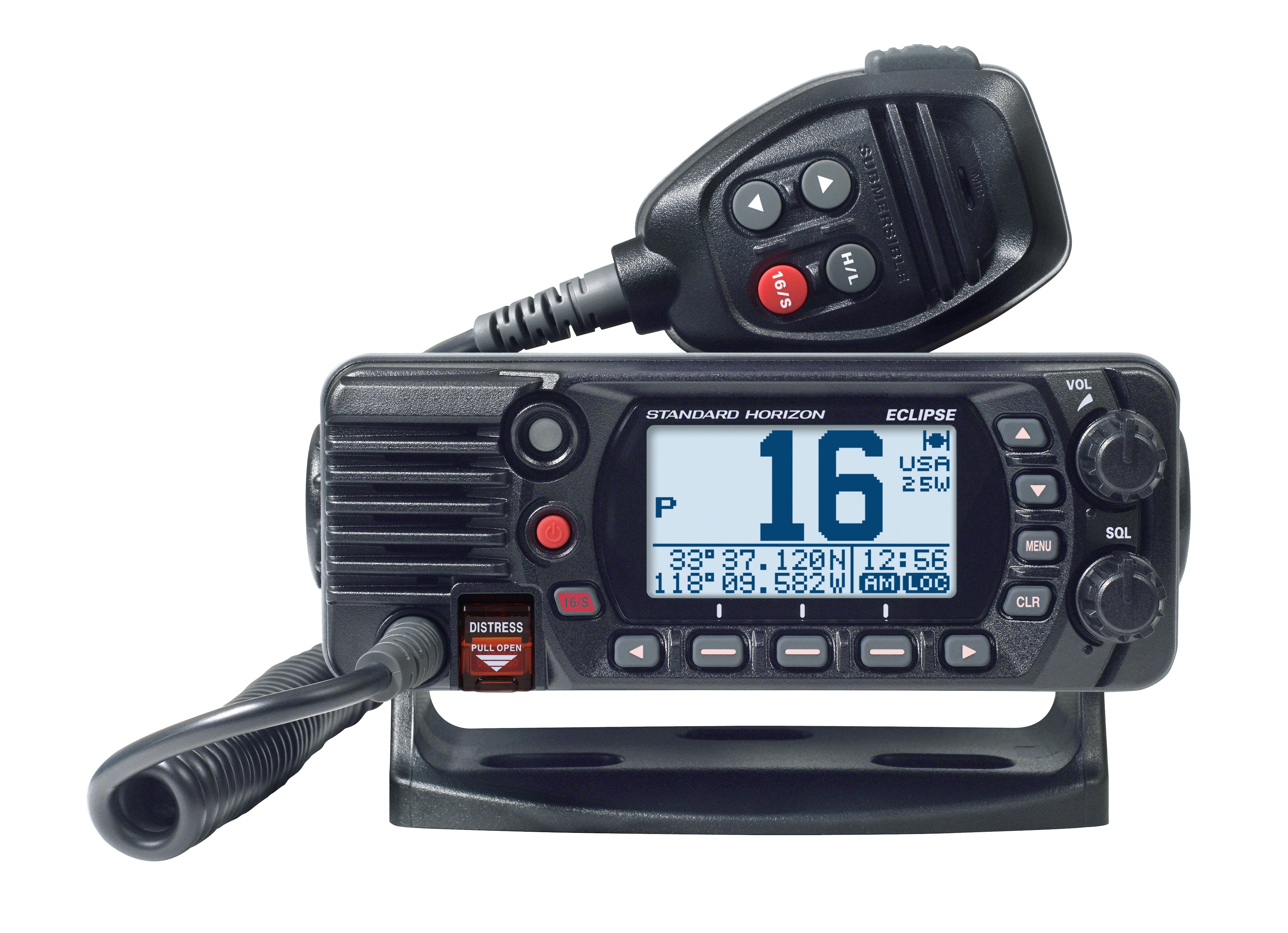 Standard Eclipse GPS Black VHF Class D 25 Watt