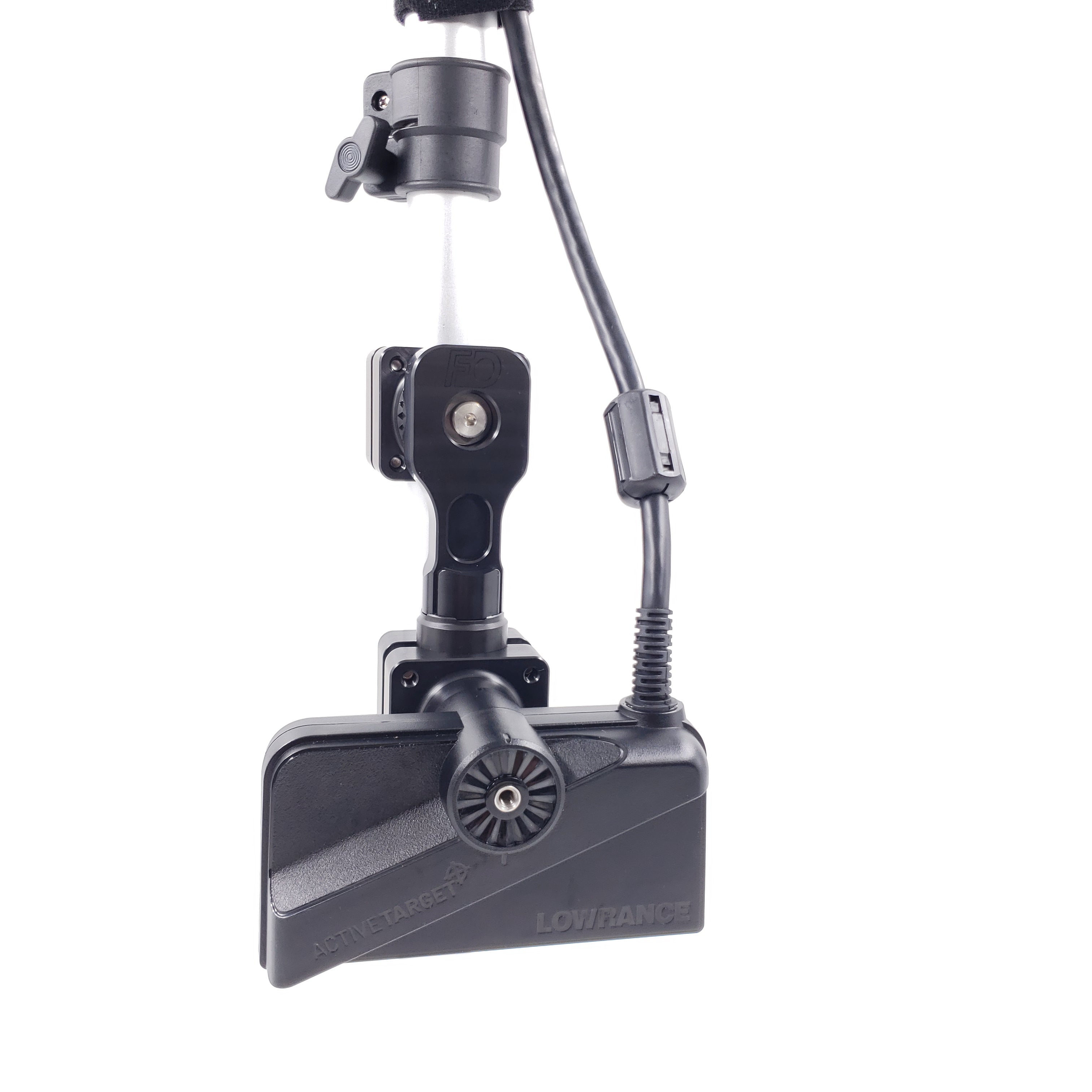 DOMINATOR-ULTIMATE LOWRANCE ACTIVE TARGET ADJUSTABLE SCOUT MODE MOUNT WITH ZERO DEG PKG FOR 1.5" POLES