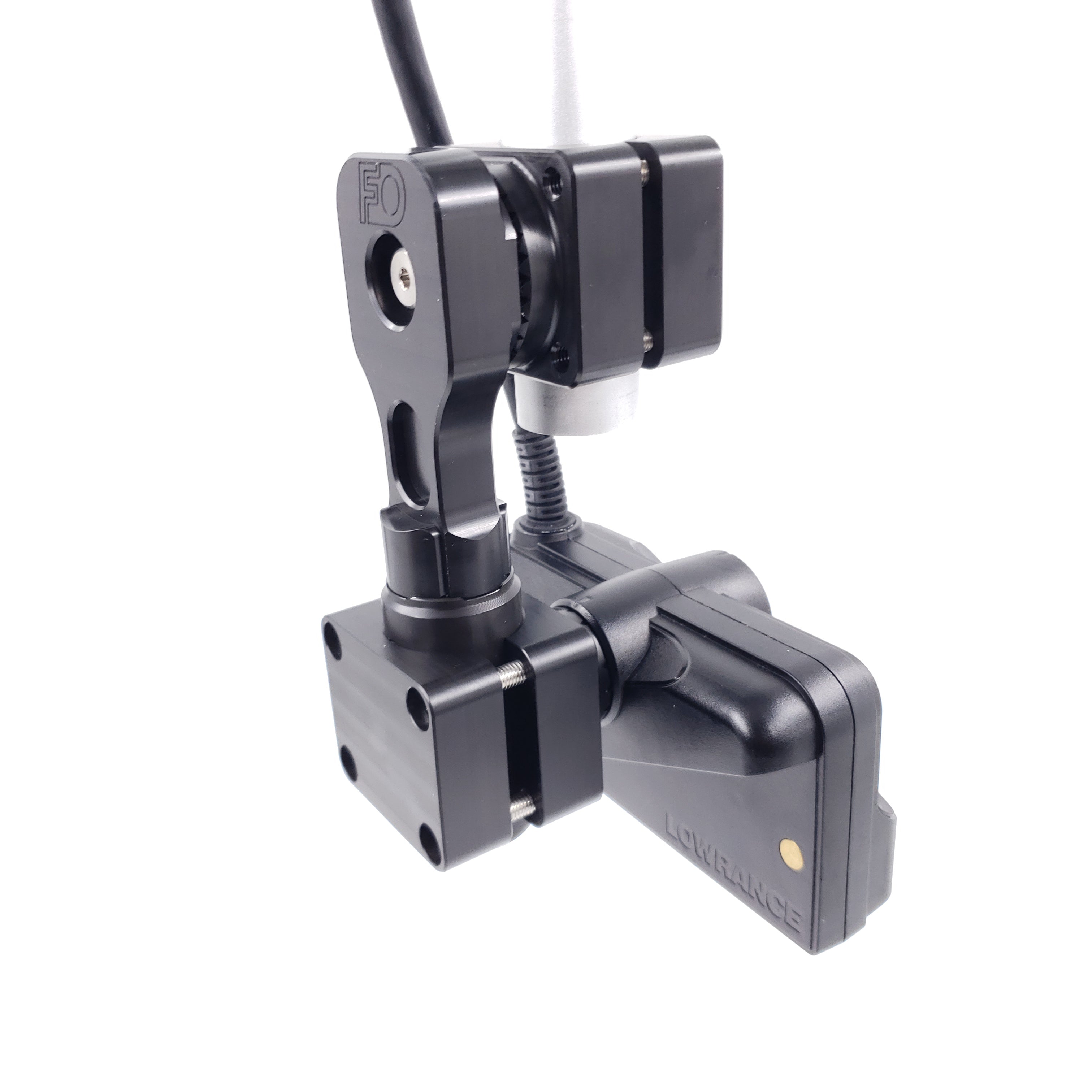 DOMINATOR-LOWRANCE ACTIVE TARGET MOUNT FOR TROLLING MOTOR OR POLE SYSTEM / F.O. LINK SPACER NOT INCLUDED