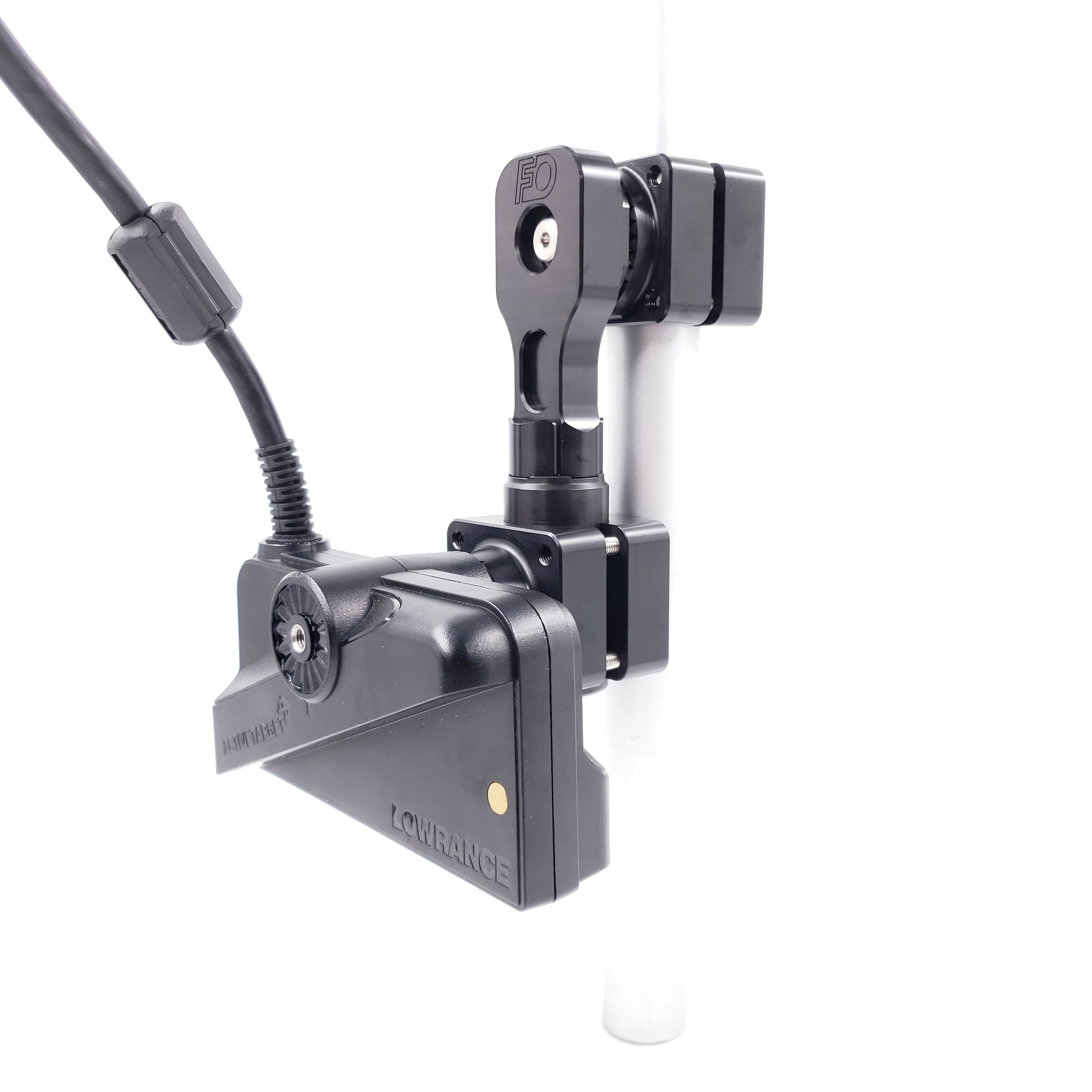 DOMINATOR-LOWRANCE ACTIVE TARGET MOUNT FOR TROLLING MOTOR OR POLE SYSTEM / F.O. LINK SPACER NOT INCLUDED