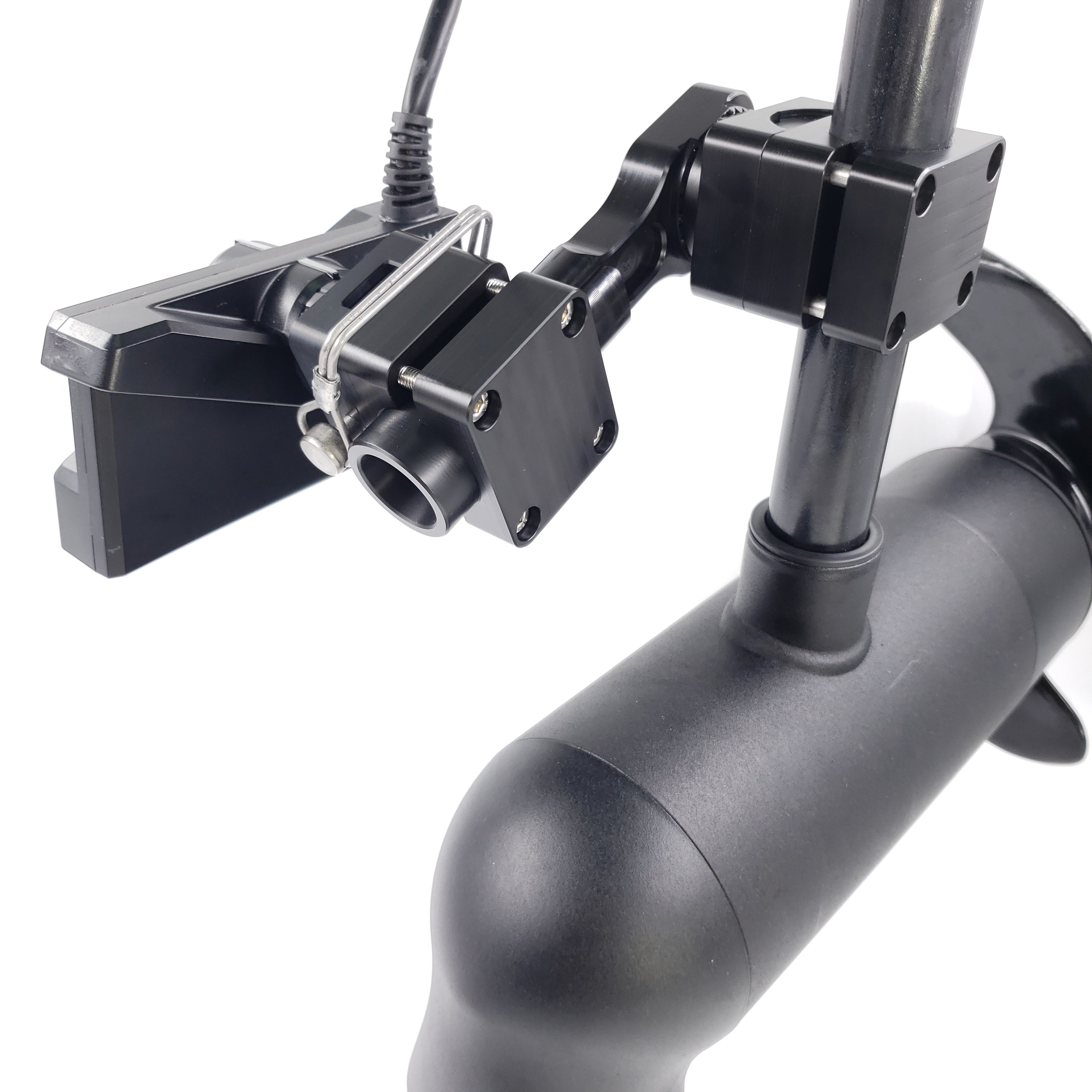 DOMINATOR-GARMIN LVS34 QUICK RELEASE MOUNT FOR TROLLING MOTOR / F.O. LINK SPACER INCLUDED