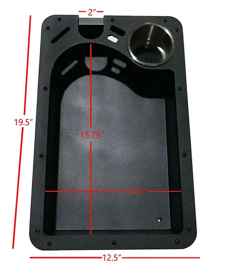 Recessed Foot Trolling Motor Foot Tray