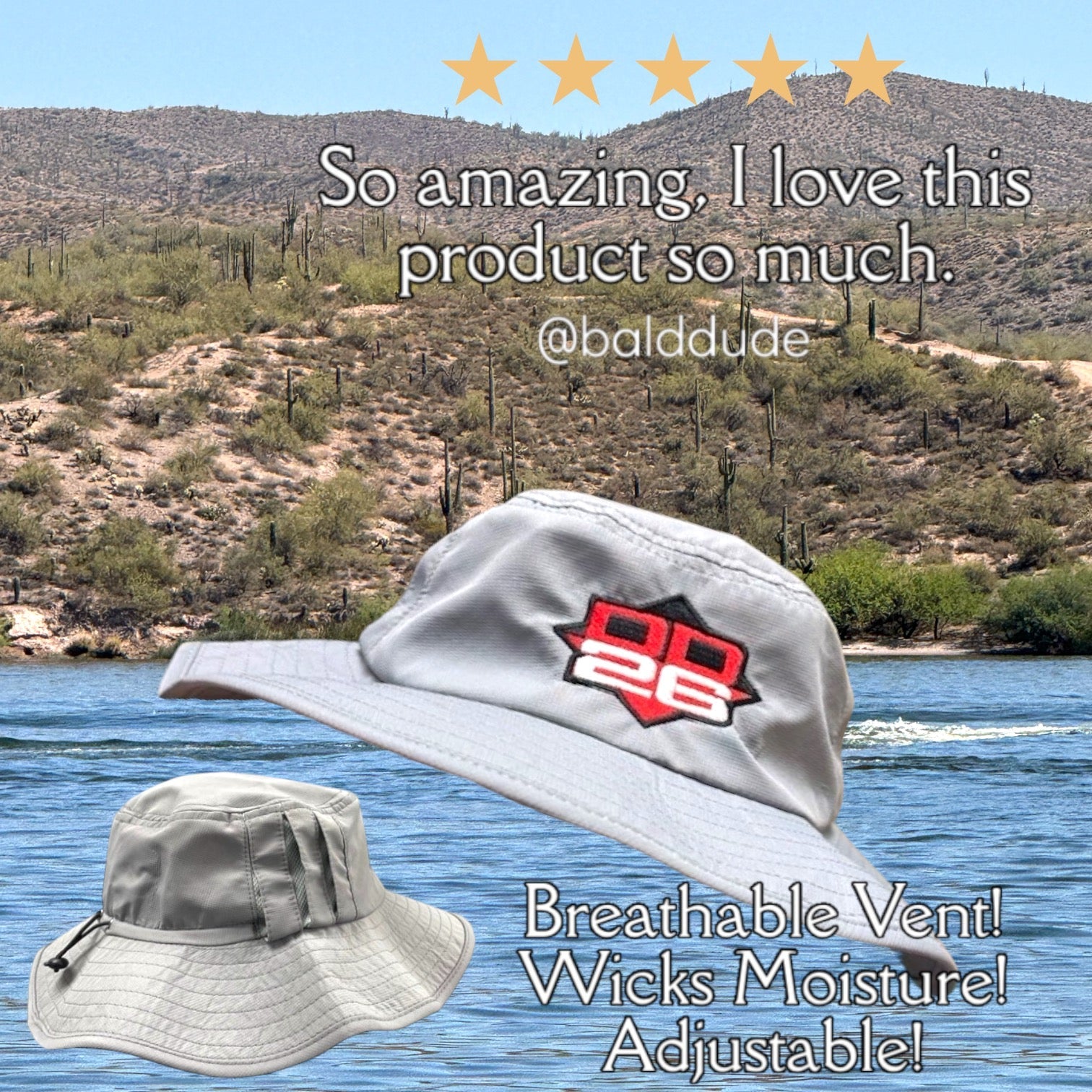 DD26 Fishing Vented Boonie Bucket Hat
