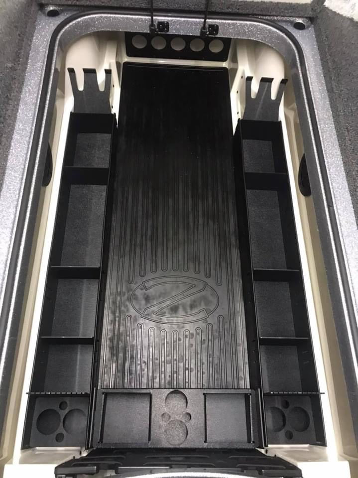 NPDRANG0028 2015-2021 Ranger® Z521 C/L   FRONT DECK CENTER COMPARTMENT TACKLE STORAGE TRAY SYSTEM