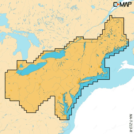 C-MAP Reveal X Inland US Lakes North East microSD