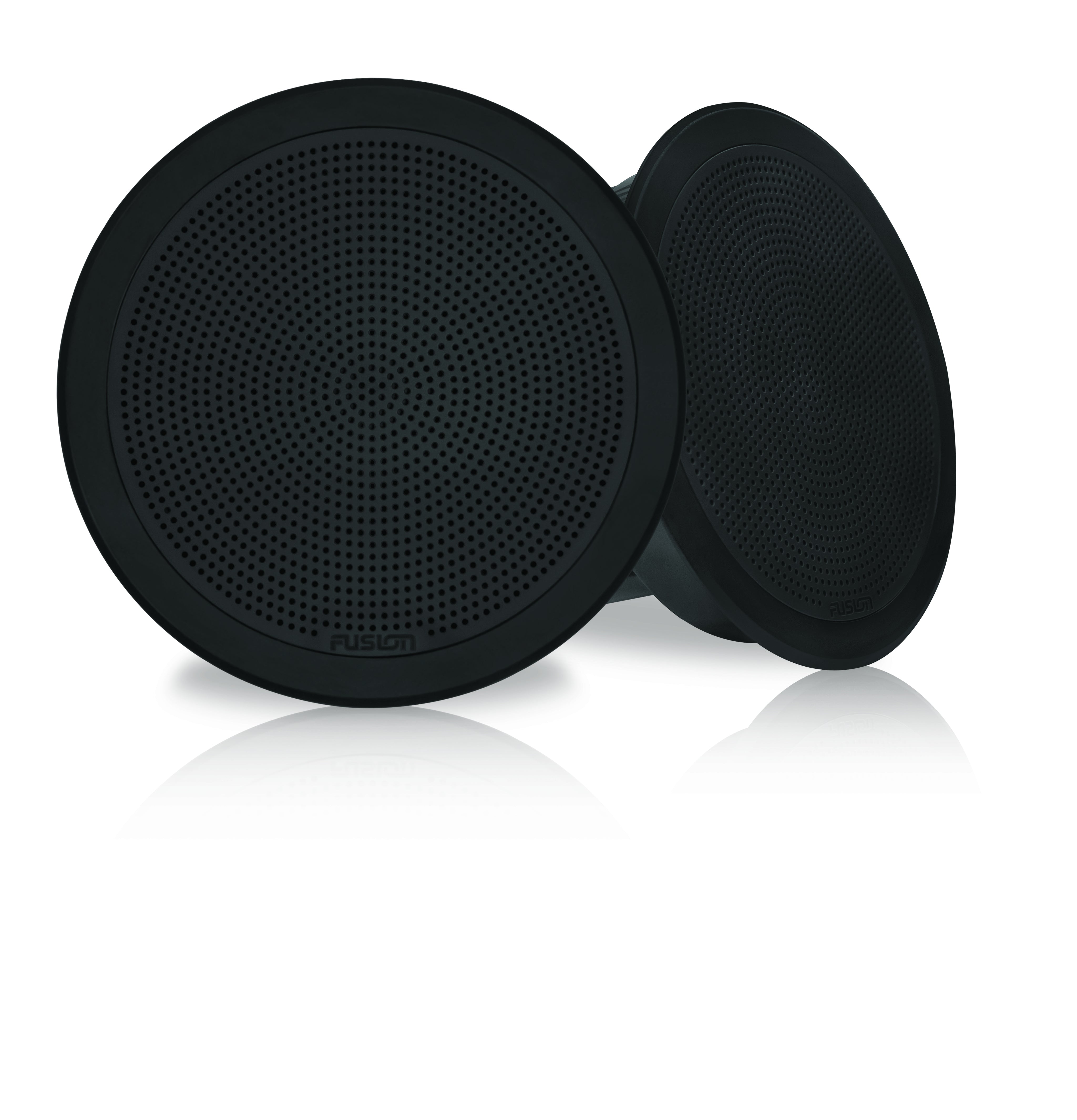 Fusion FM-F77RB 7" Black Round Flush Mount Speakers