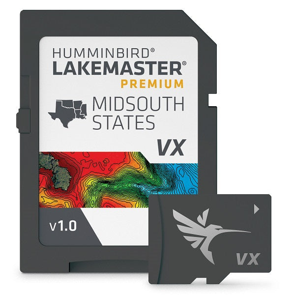 Humminbird Lakemaster VX Premium Mid-South States microSD